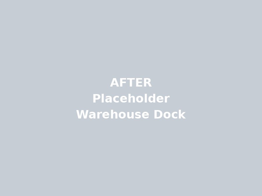 After: warehouse loading dock cleaned