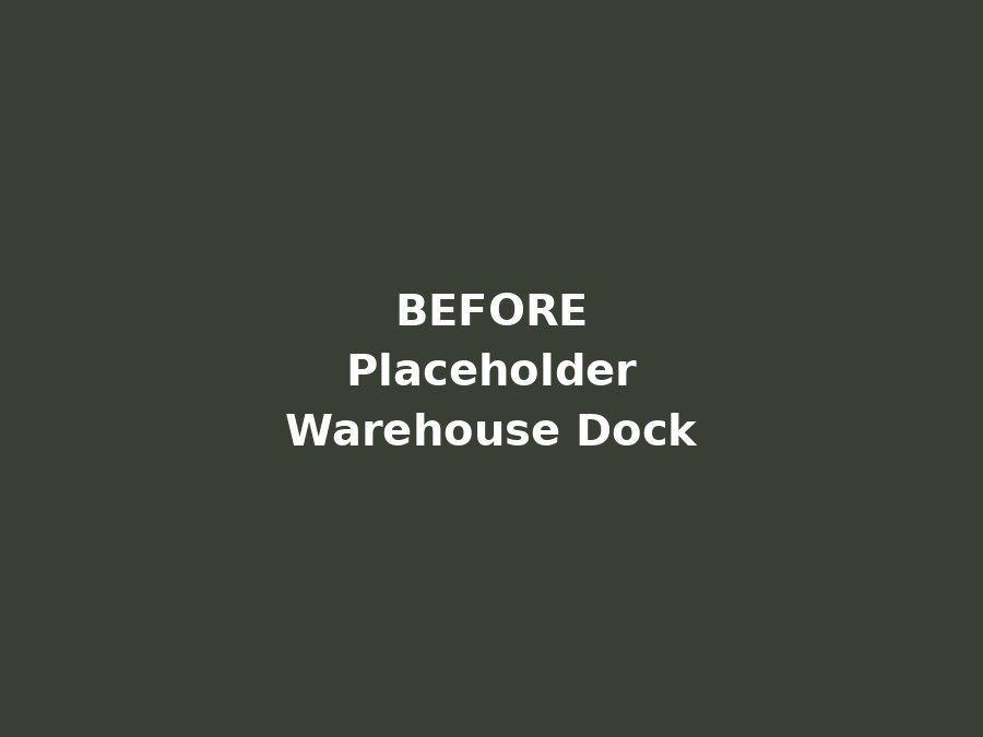 Before: warehouse loading dock oil stain