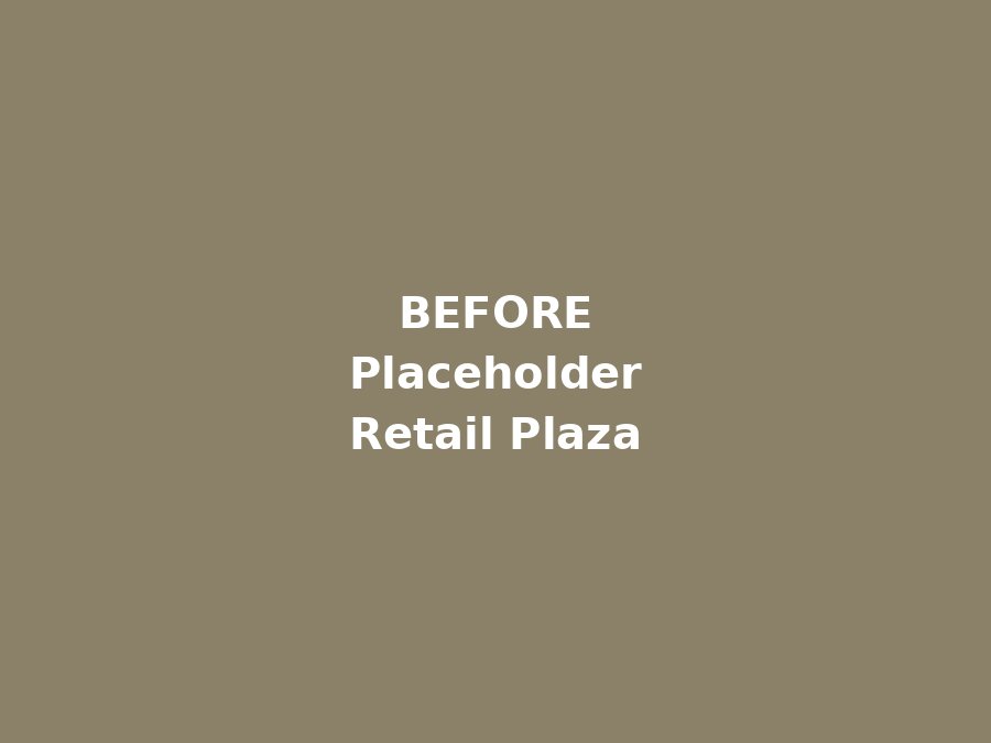 Before: retail plaza efflorescence